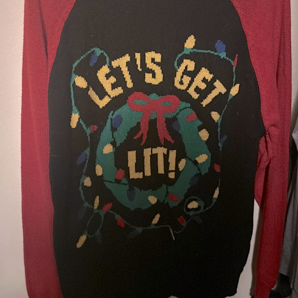 Let’s get lit Christmas sweater